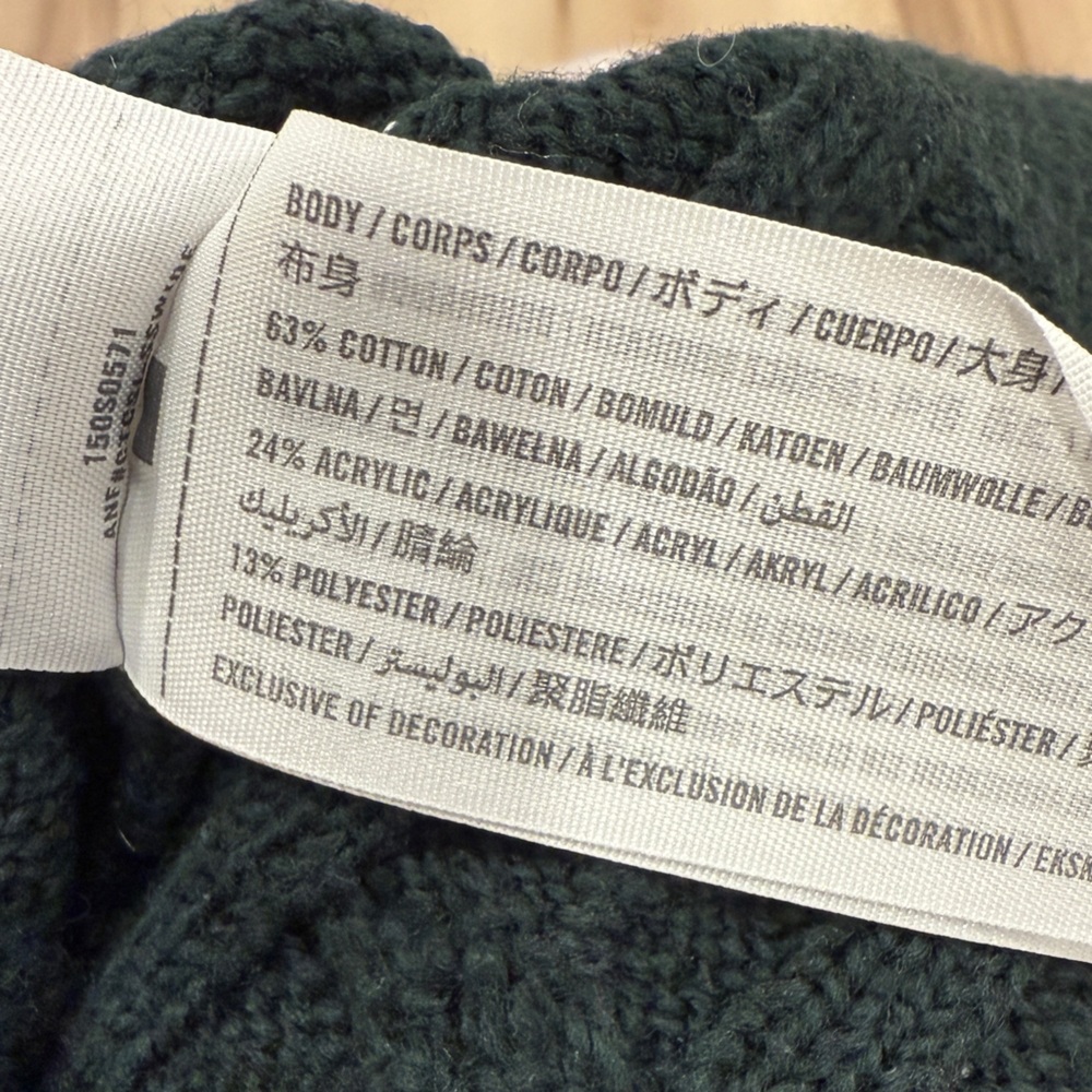 Abercrombie & Fitch Green Puff Shoulder Sweater - Picture 5 of 5
